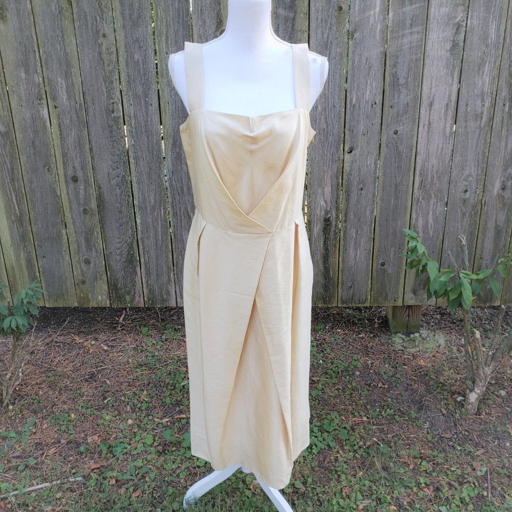 NWT MaxMara 100% Silk Sleeveless Square neck Dress